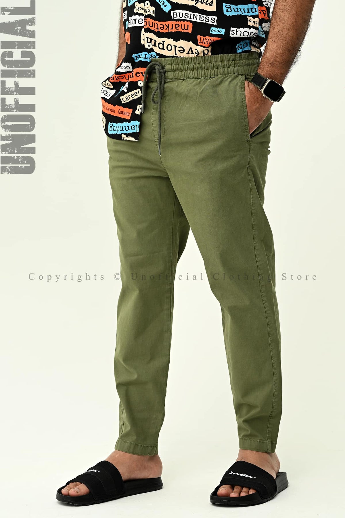 Men's Olive Green Jogger Pants